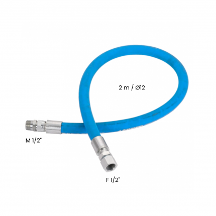 Flexible serti DN12 2m raccords M/F