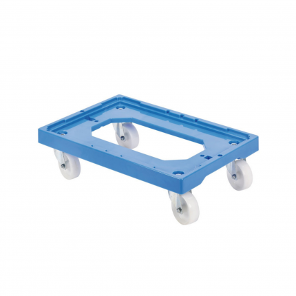 Roule bac ABS 600x400 bleu